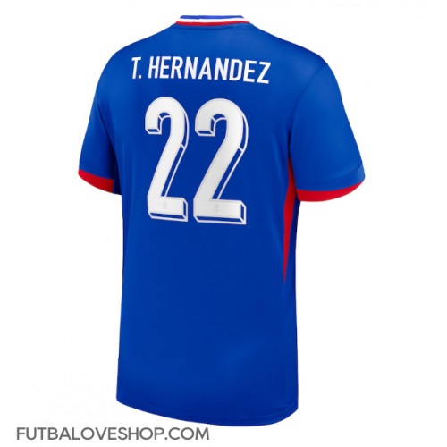 Dres Francúzsko Theo Hernandez #22 Domáci ME 2024 Krátky Rukáv